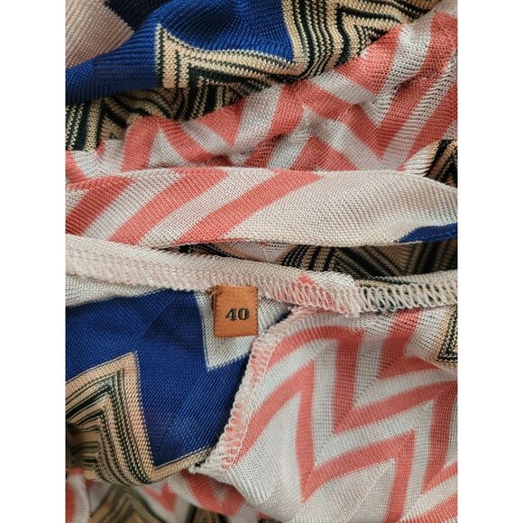 Missoni Mare Italy Zigzag Geometric Pattern Sleeveless Romper Women's Size 40 - Picture 6 of 7